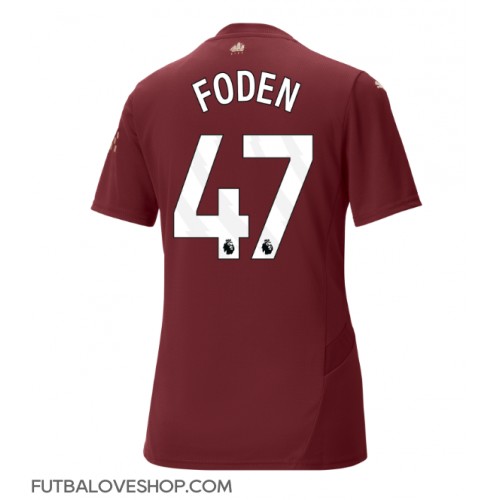 Dres Manchester City Phil Foden #47 Tretina pre Ženy 2024-25 Krátky Rukáv